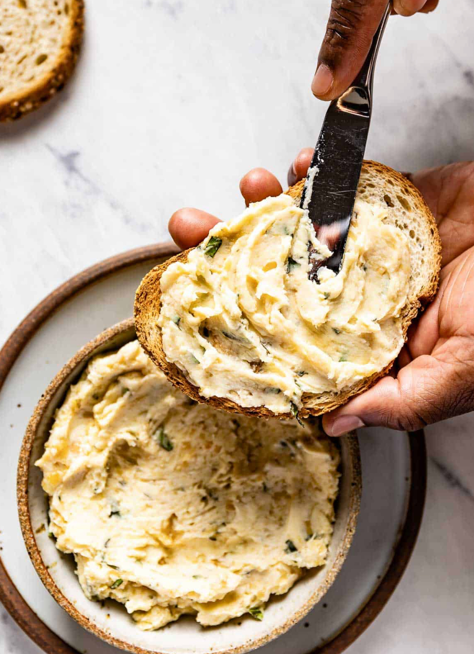 Savory garlic spread